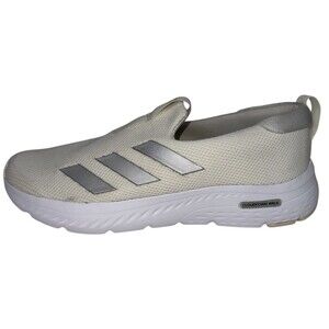 Adidas Womens Size 9.5 Cloudfoam Move Lounge Shoes Cream Slip On Walking JI4831